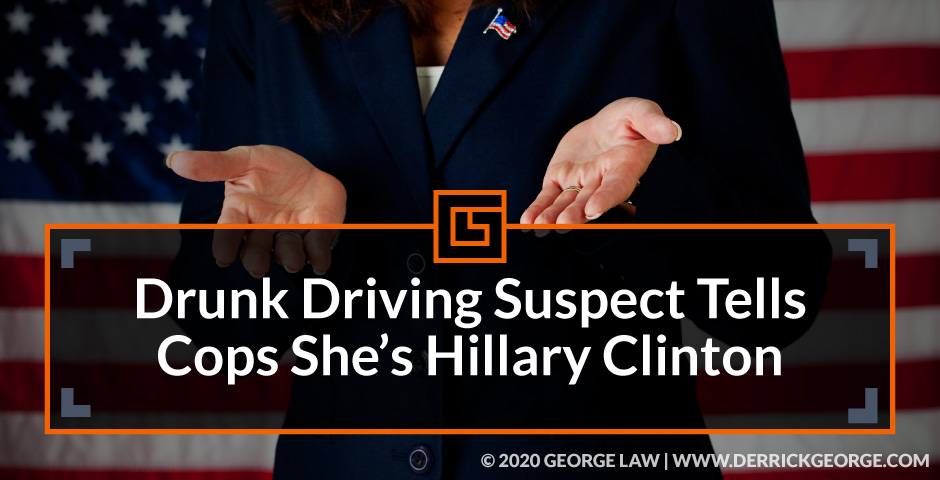 drunk driving suspect tells cops shes hillary clinton blog img