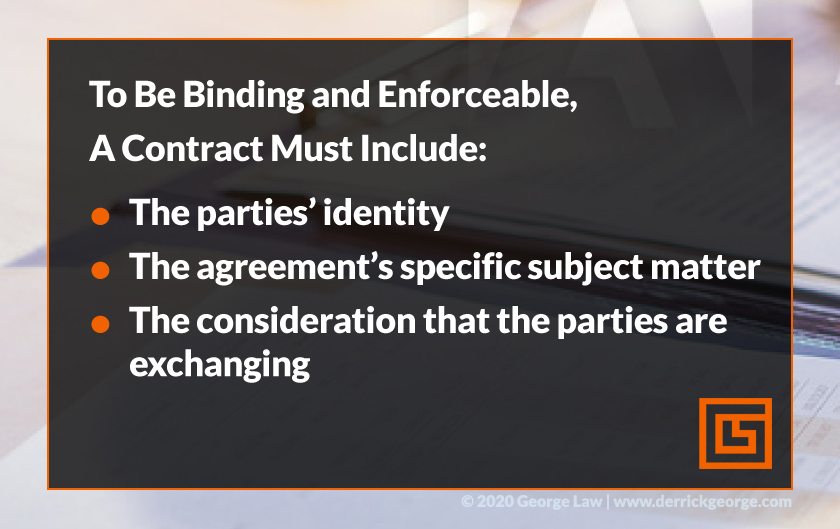 text- to be binding and enforceable