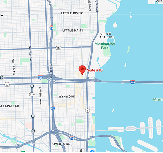 Map for Miami office