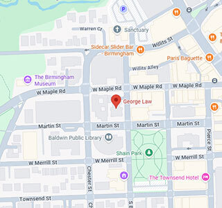 Map for Birmingham office